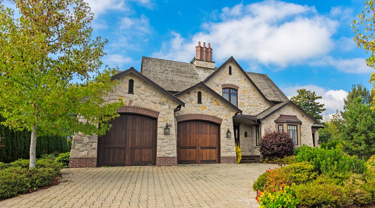 Custom home entrance